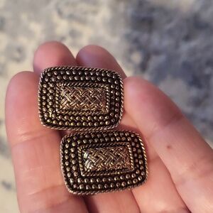 Vintage clip on earrings